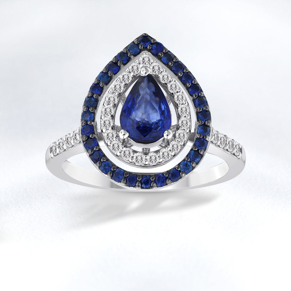 1.23 ct. Saphir Ring