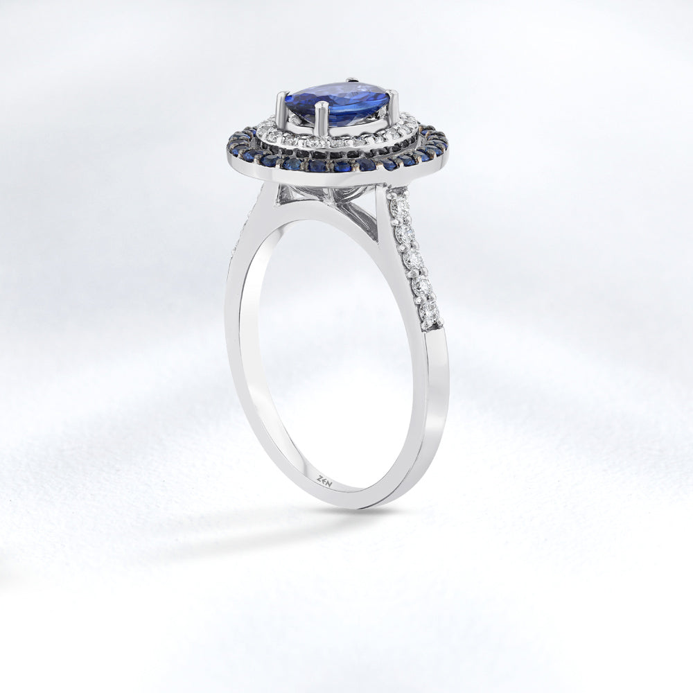 1.32 ct. Saphir Ring