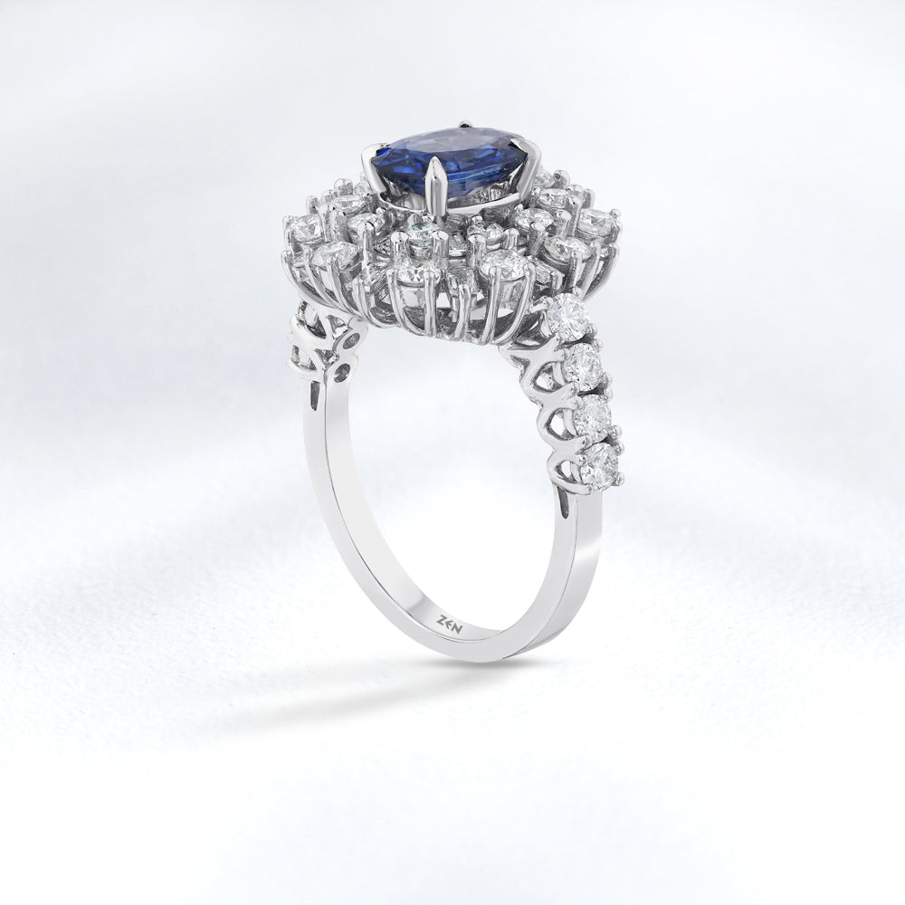 2.50 ct. Saphir Ring