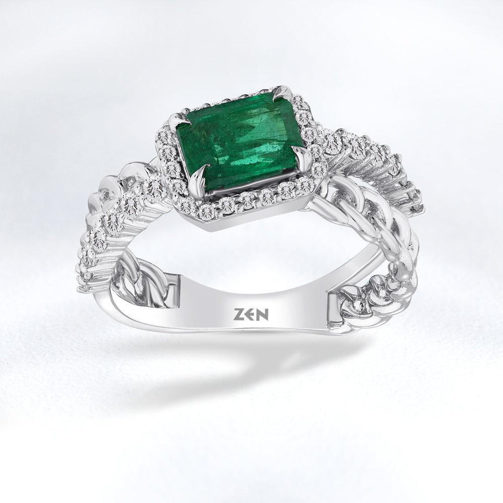 1.19 ct. Smaragd Ring