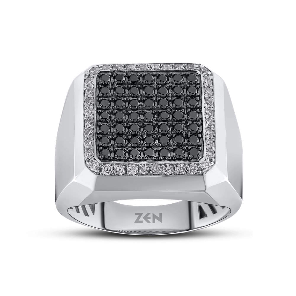 0.90 ct. Men Silver Ring
