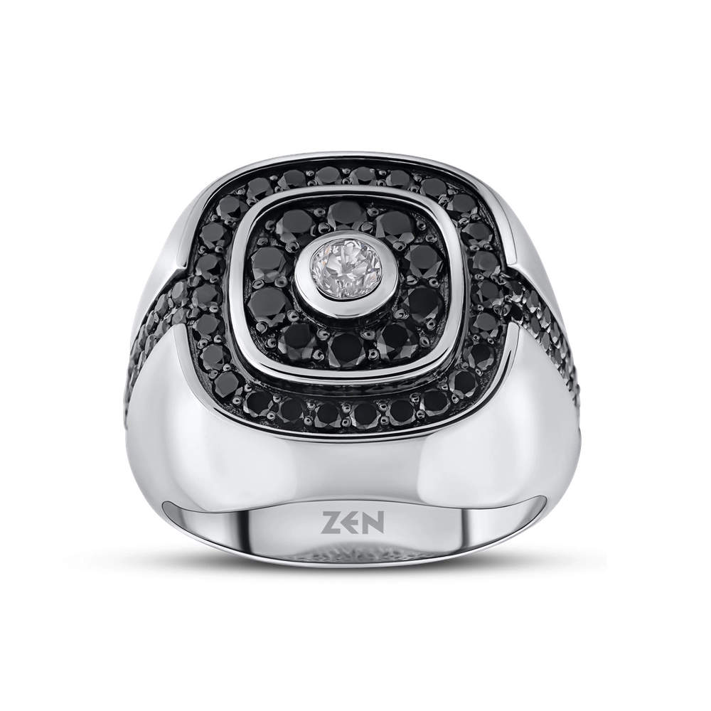 1.75 ct. Men Silver Ring