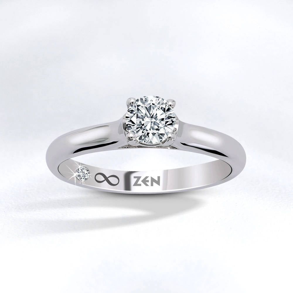 0.41 ct. Solitär Diamant Verlobungsring