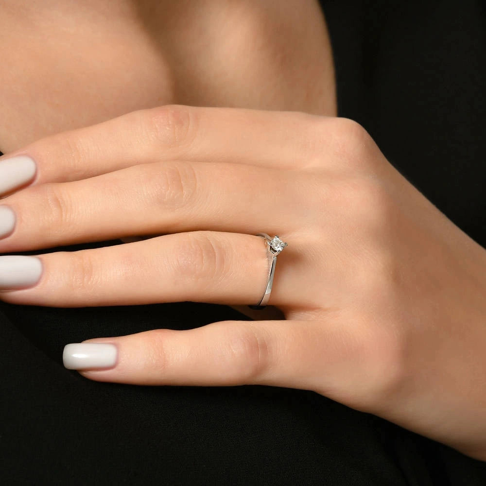 0.16 ct. Solitär Diamant Verlobungsring