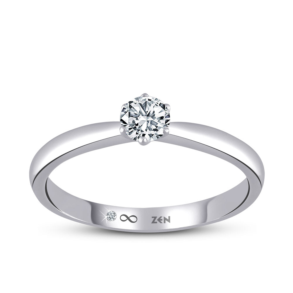 0.31 ct. Solitär Diamant Verlobungsring