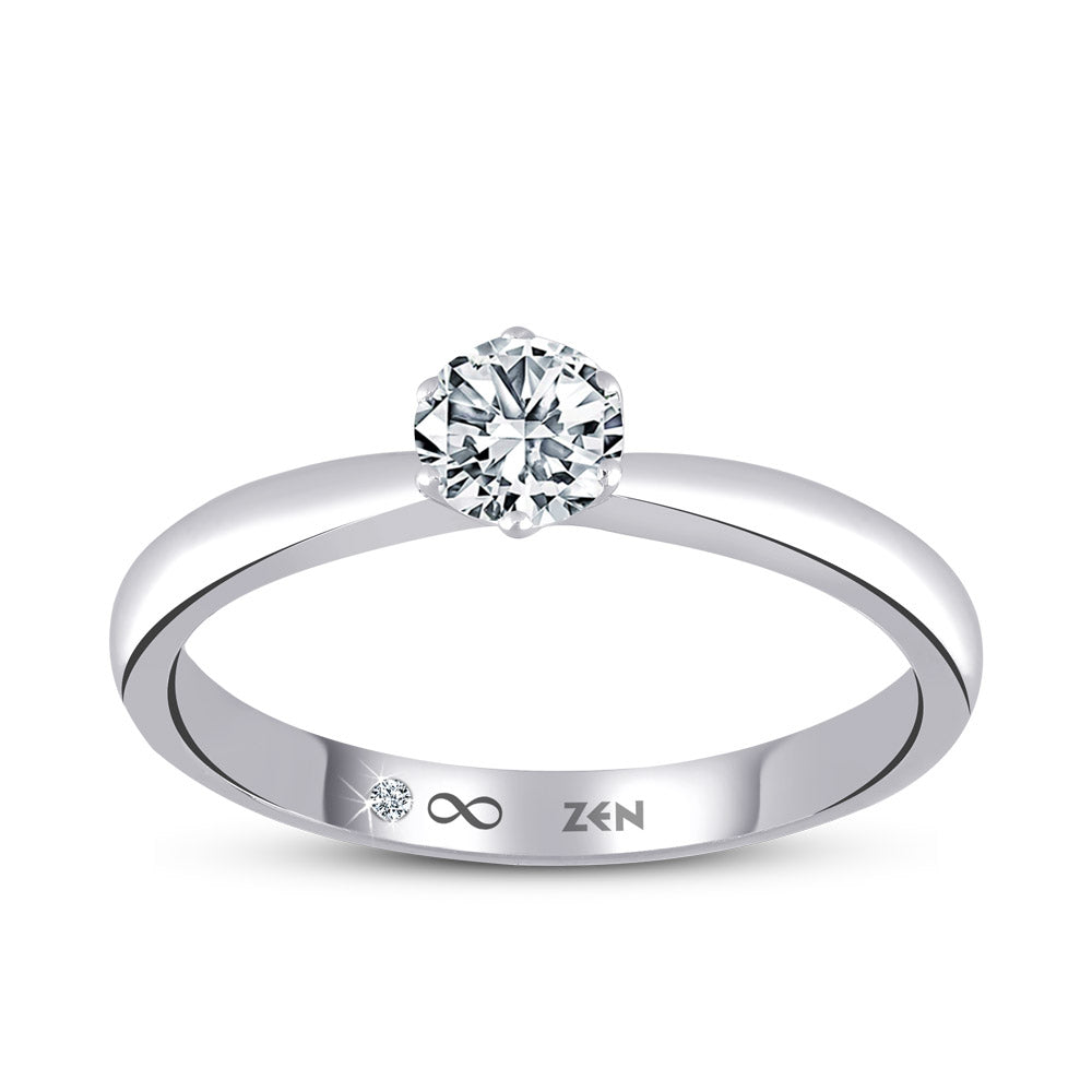 0.41 ct. Solitär Diamant Verlobungsring