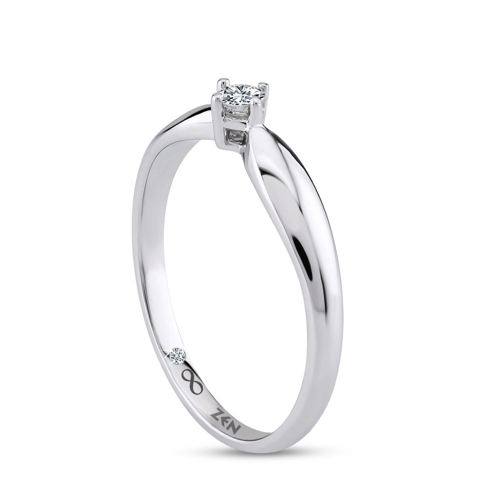 0.20 ct. Solitär Diamant Verlobungsring