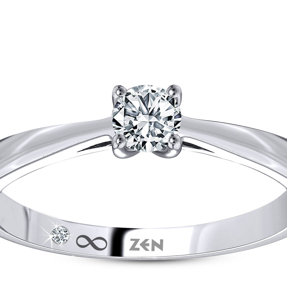 0.20 ct. Solitär Diamant Verlobungsring