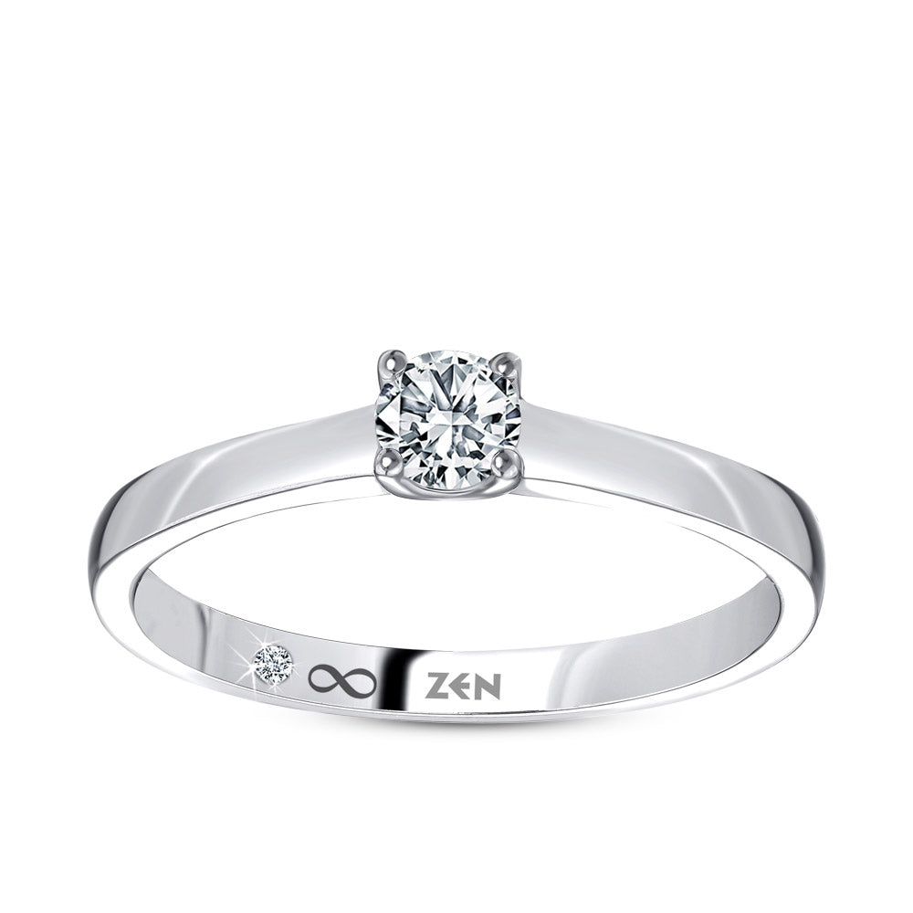 0.21 ct. Solitär Diamant Verlobungsring