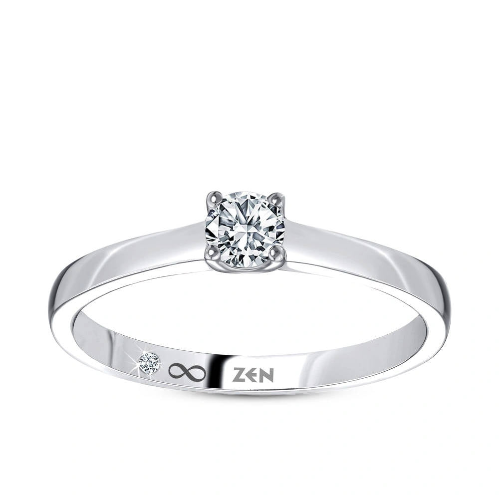 0.41 ct. Solitär Diamant Verlobungsring