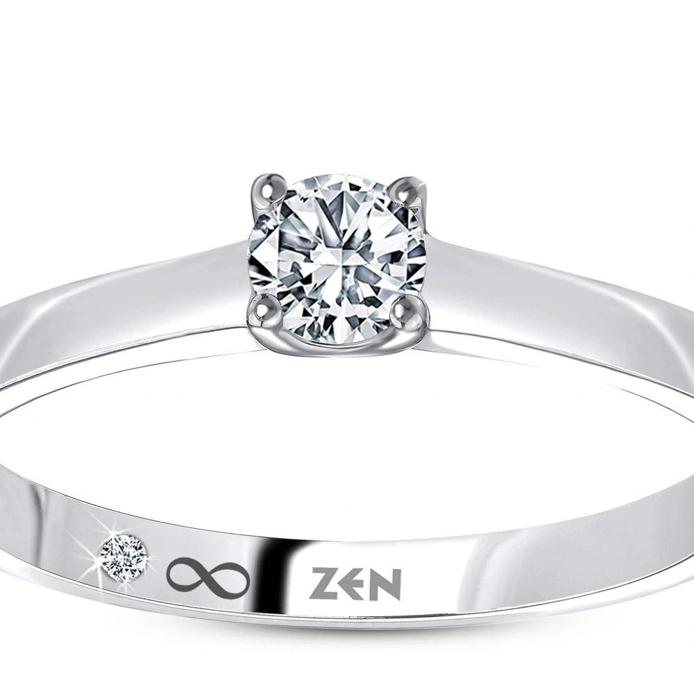 0.31 ct. Solitär Diamant Verlobungsring