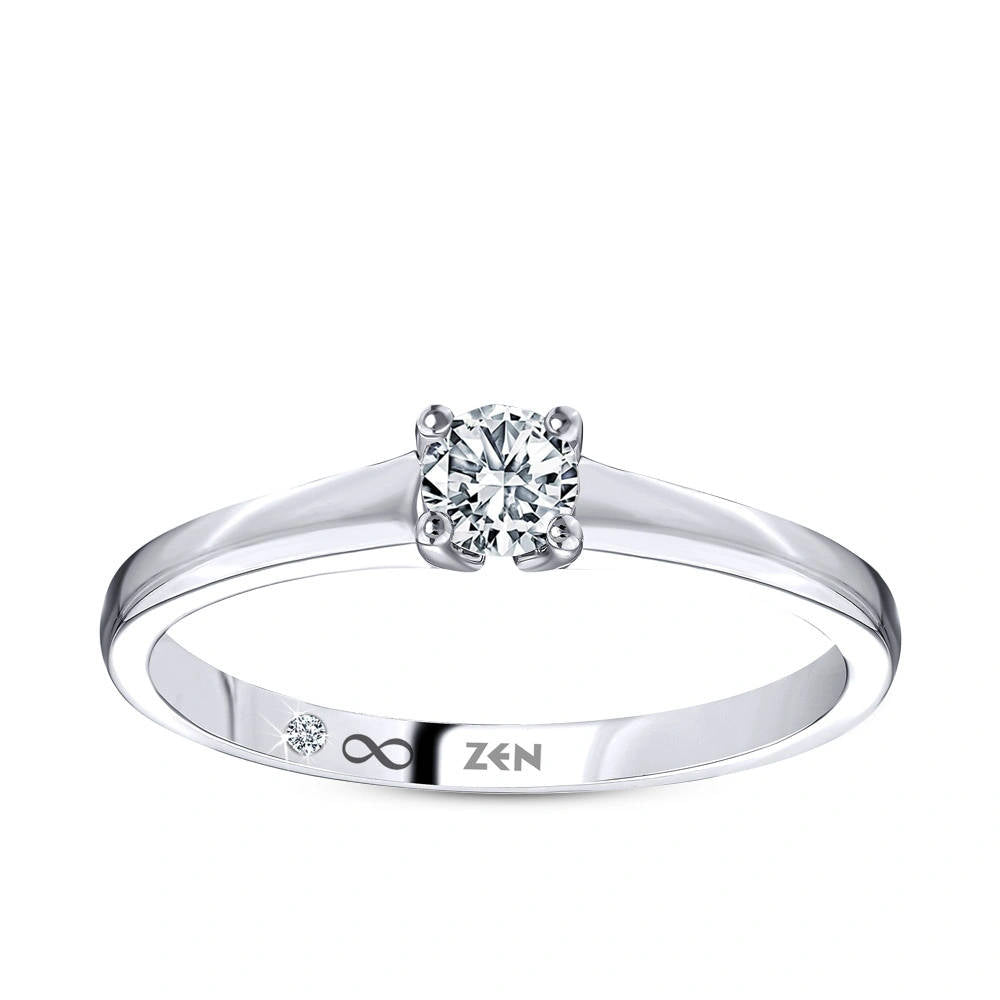 0.41 ct. Solitär Diamant Verlobungsring