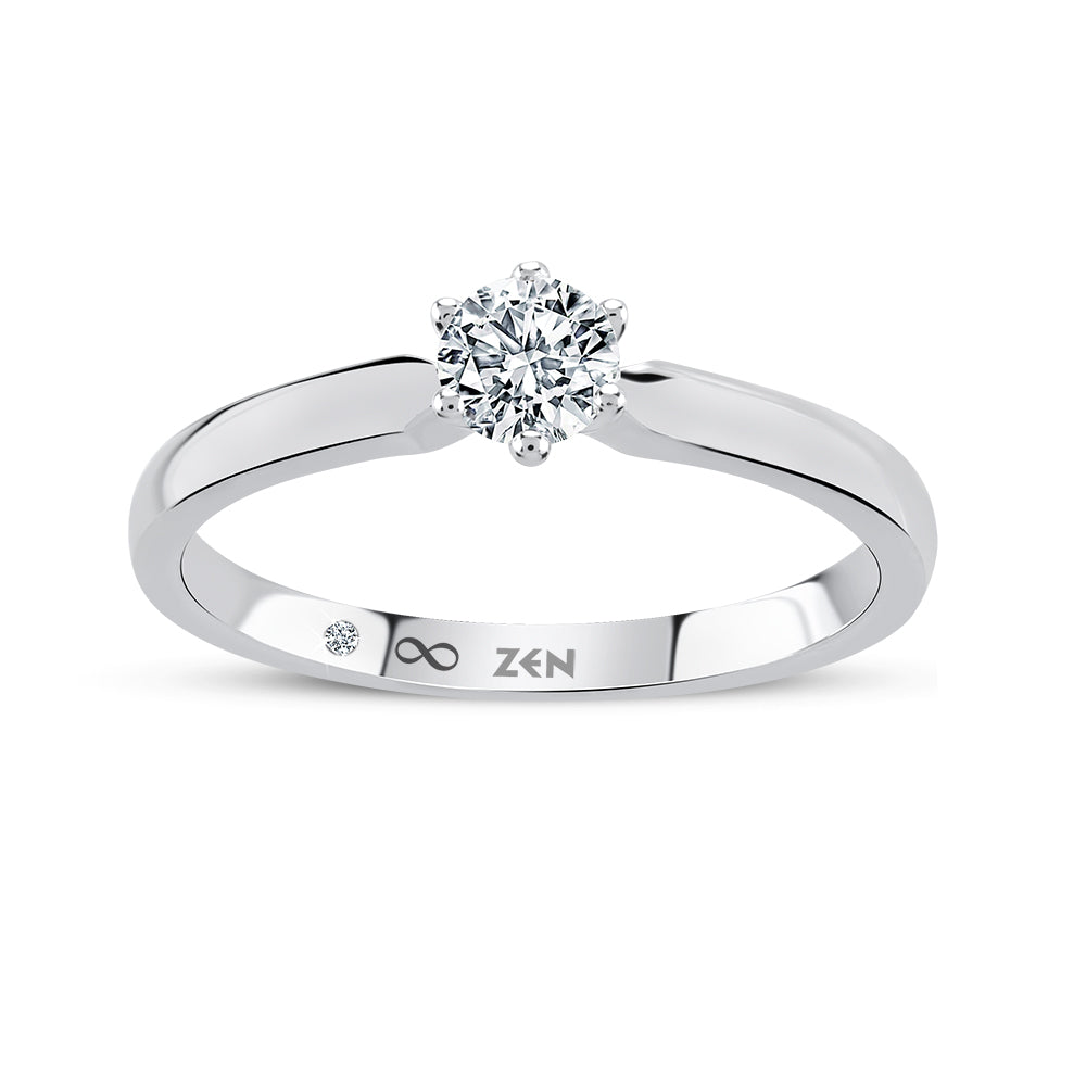 0.24 ct. Solitär Diamant Verlobungsring