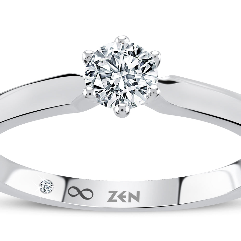 0.24 ct. Solitär Diamant Verlobungsring