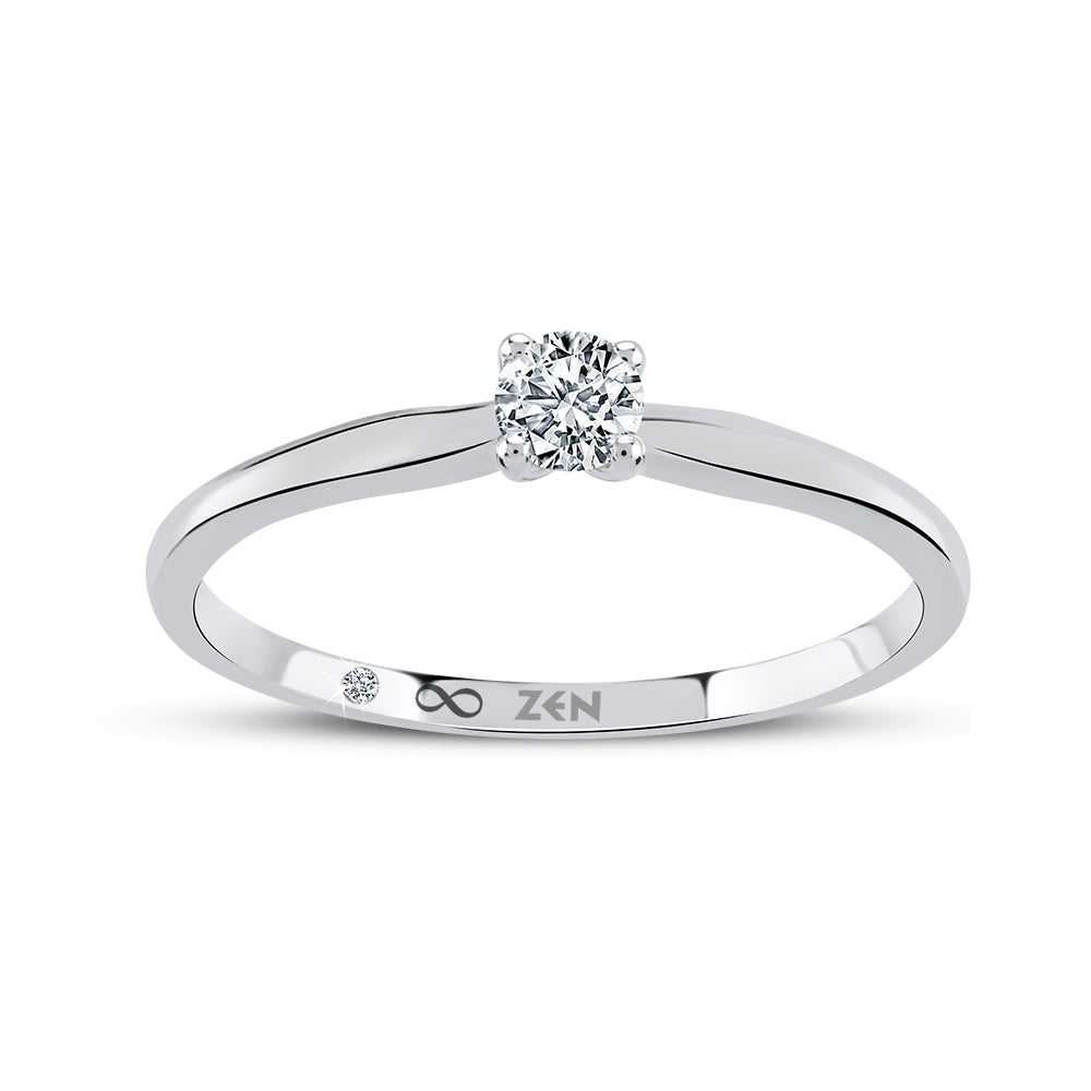 0.15 ct. Solitär Diamant Verlobungsring