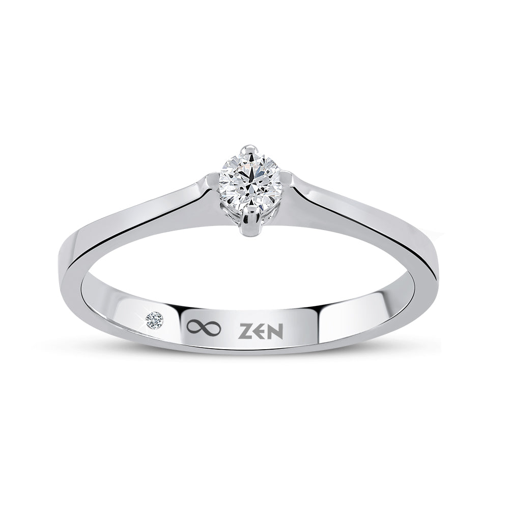 0.14 ct. Solitär Diamant Verlobungsring
