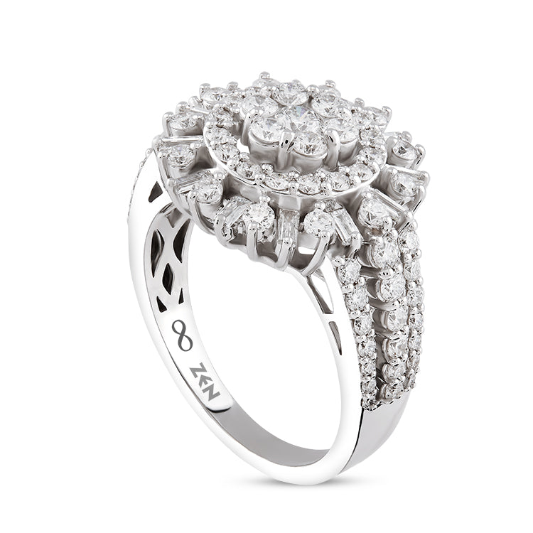 1.25 ct. Baguette Diamantring