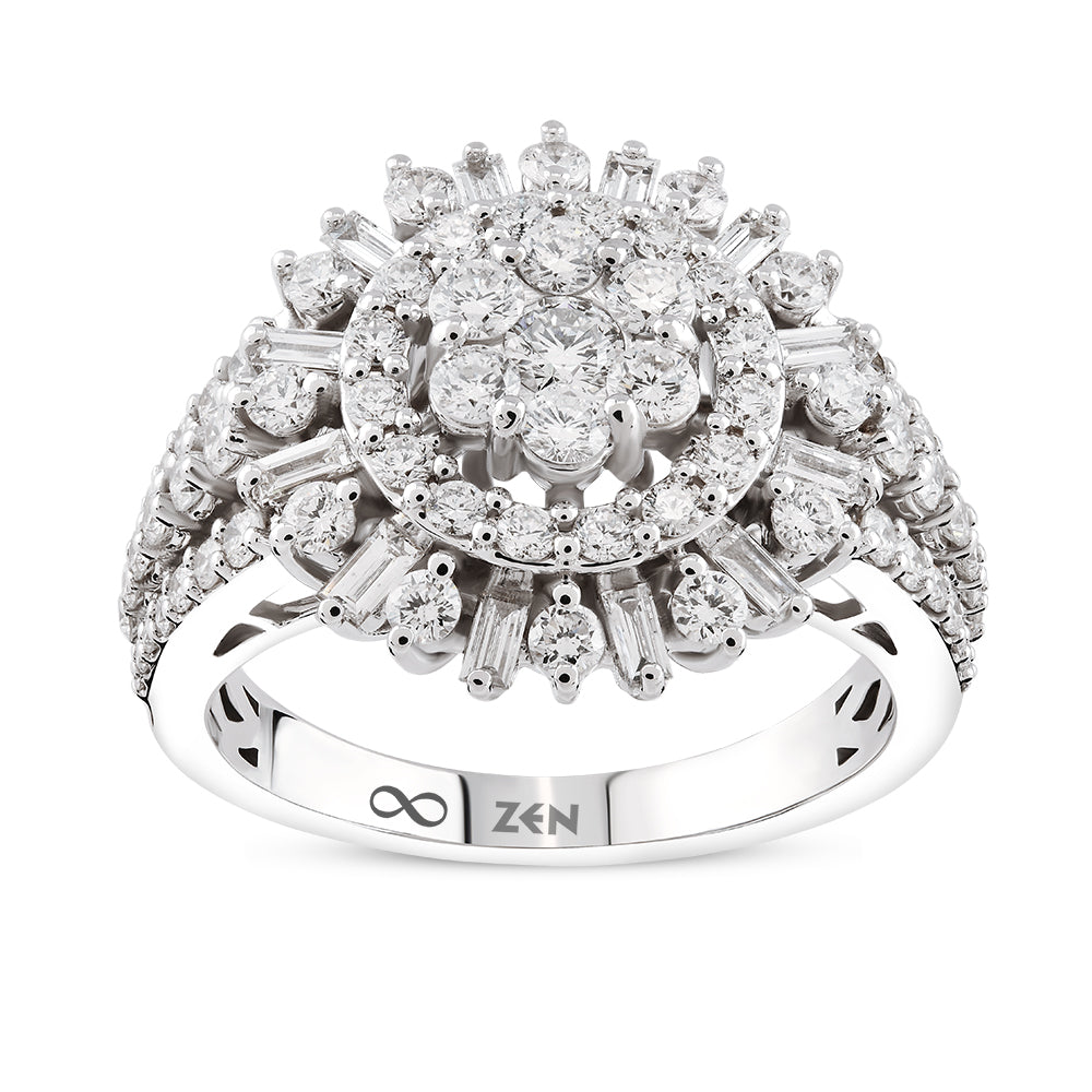 1.25 ct. Baguette Diamantring