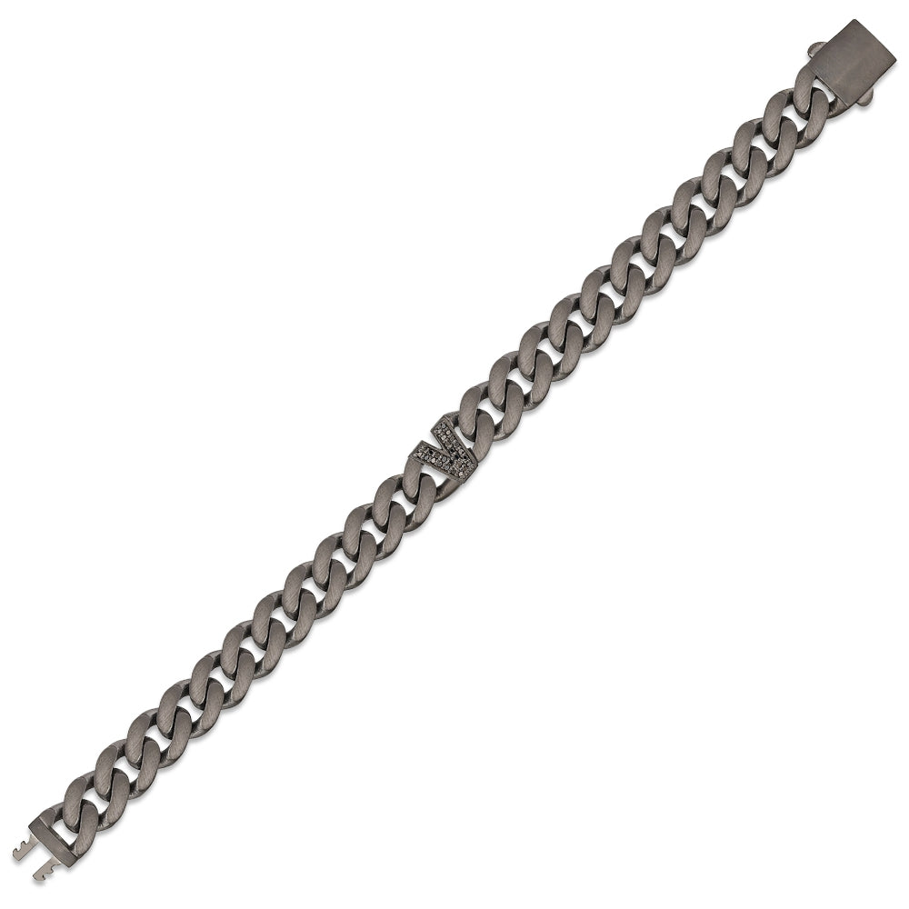 0.13 ct. Schwarz Diamantarmband