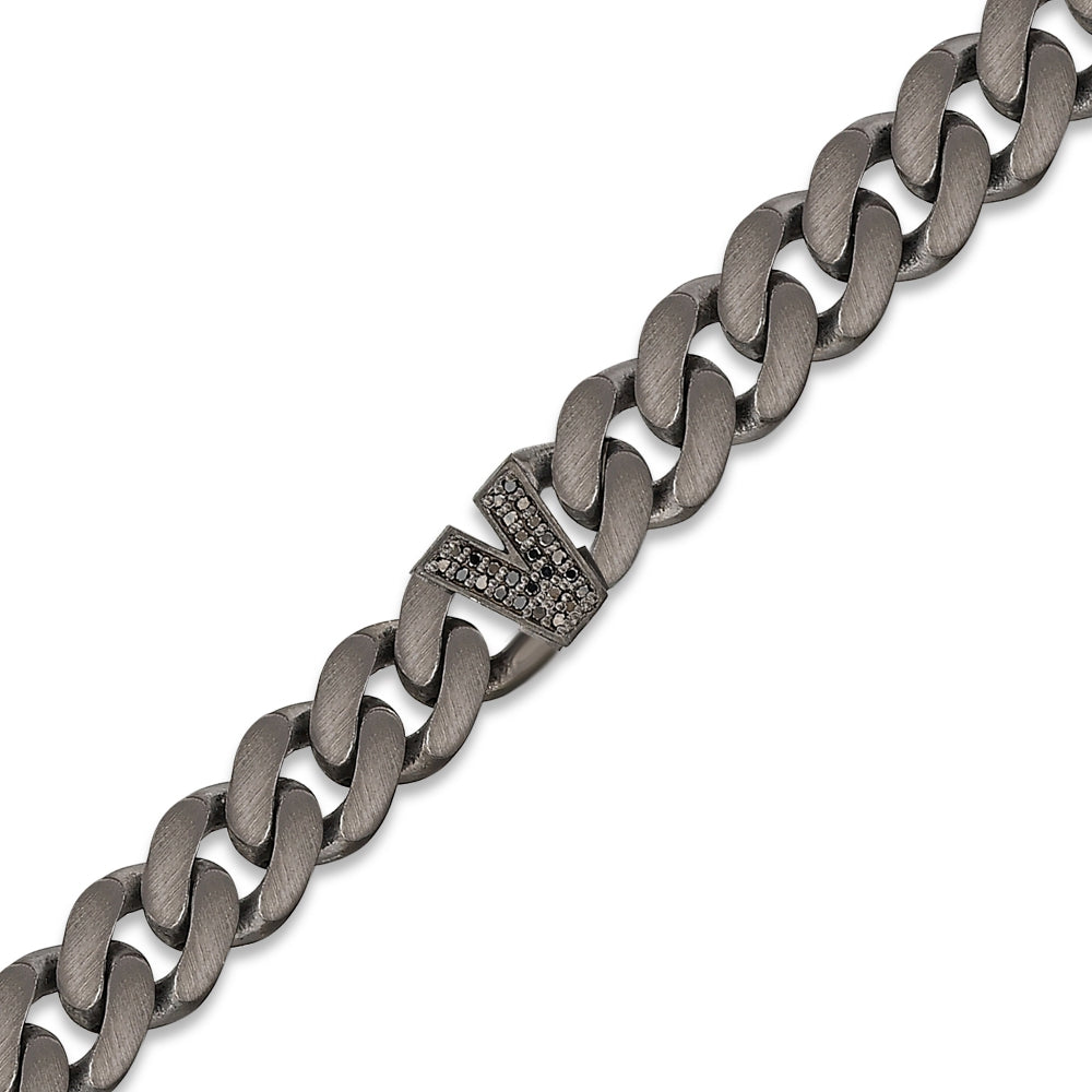 0.13 ct. Schwarz Diamantarmband