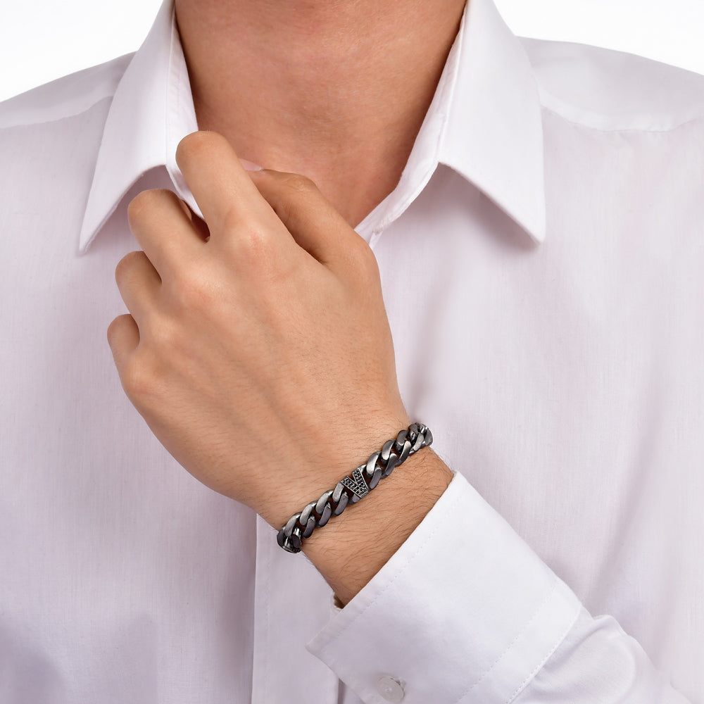 0.13 ct. Schwarz Diamantarmband