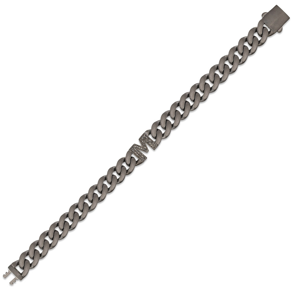 0.19 ct. Schwarz Diamantarmband