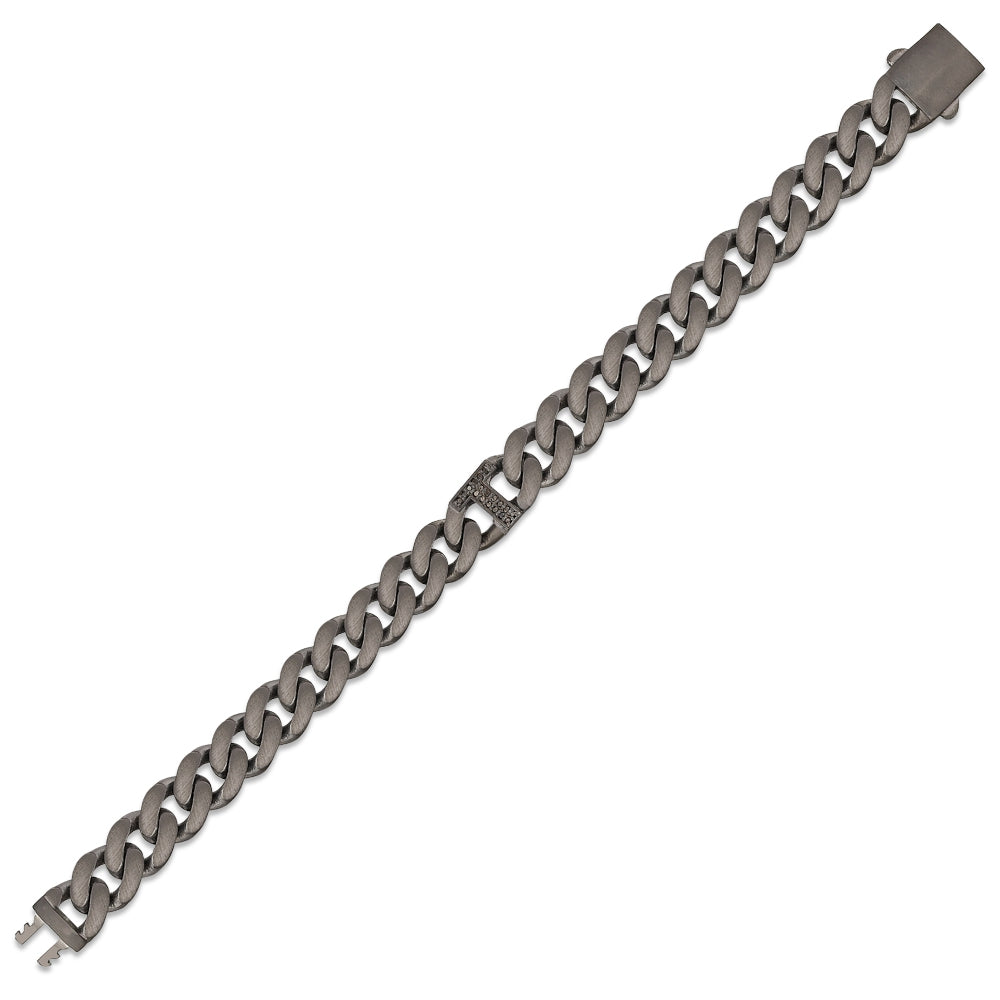 0.09 ct. Schwarz Diamantarmband