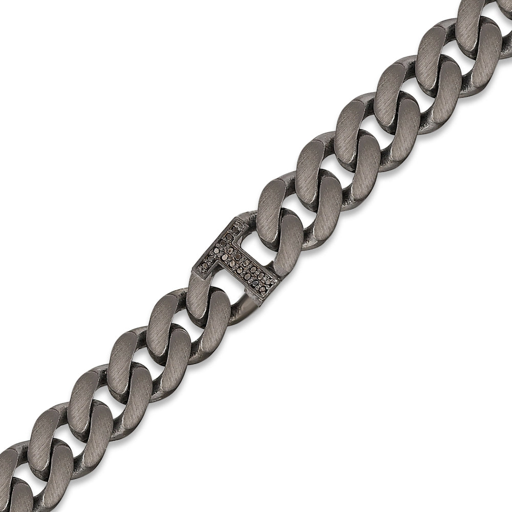 0.09 ct. Schwarz Diamantarmband