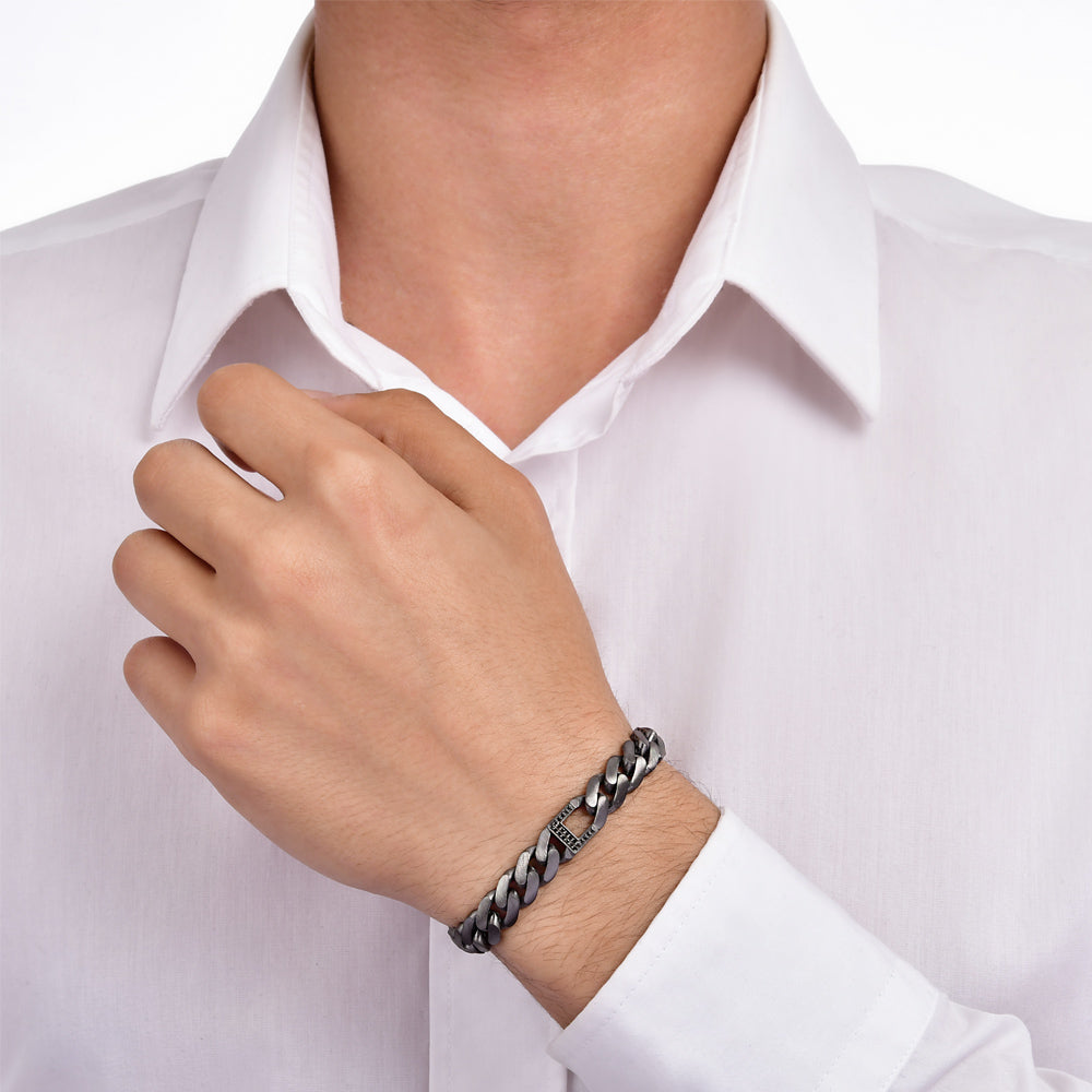 0.11 ct. Schwarz Diamantarmband