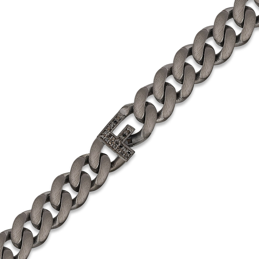 0.09 ct. Schwarz Diamantarmband