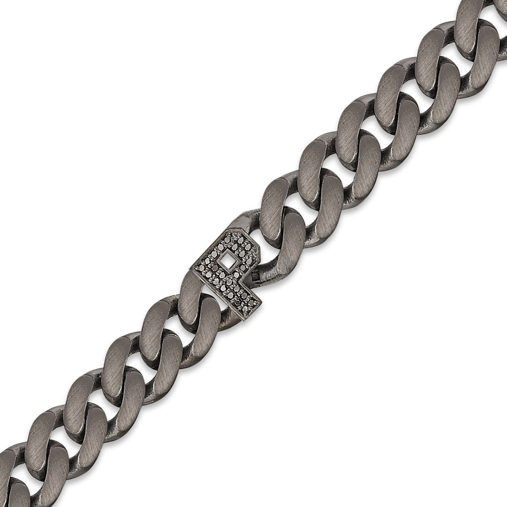 0.12 ct. Schwarz Diamantarmband