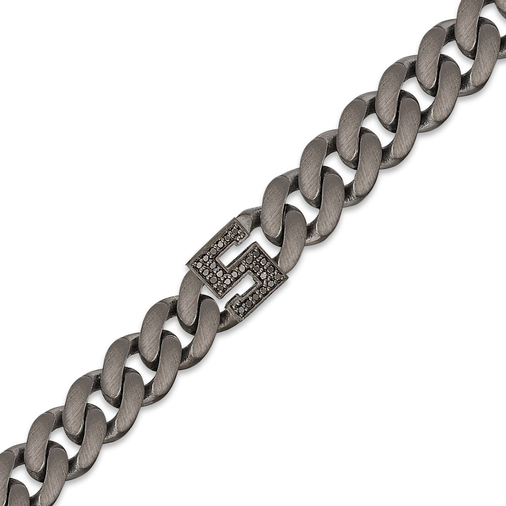 0.13 ct. Schwarz Diamantarmband