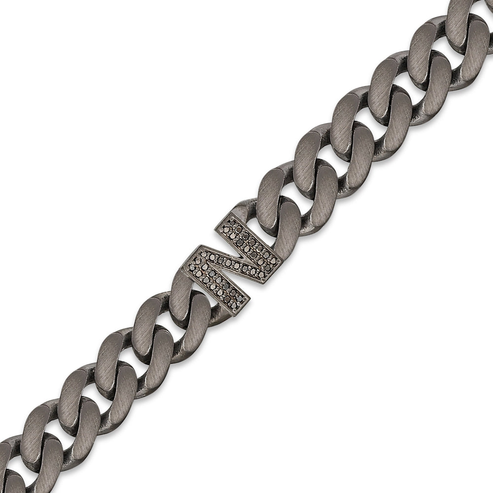 0.18 ct. Schwarz Diamantarmband