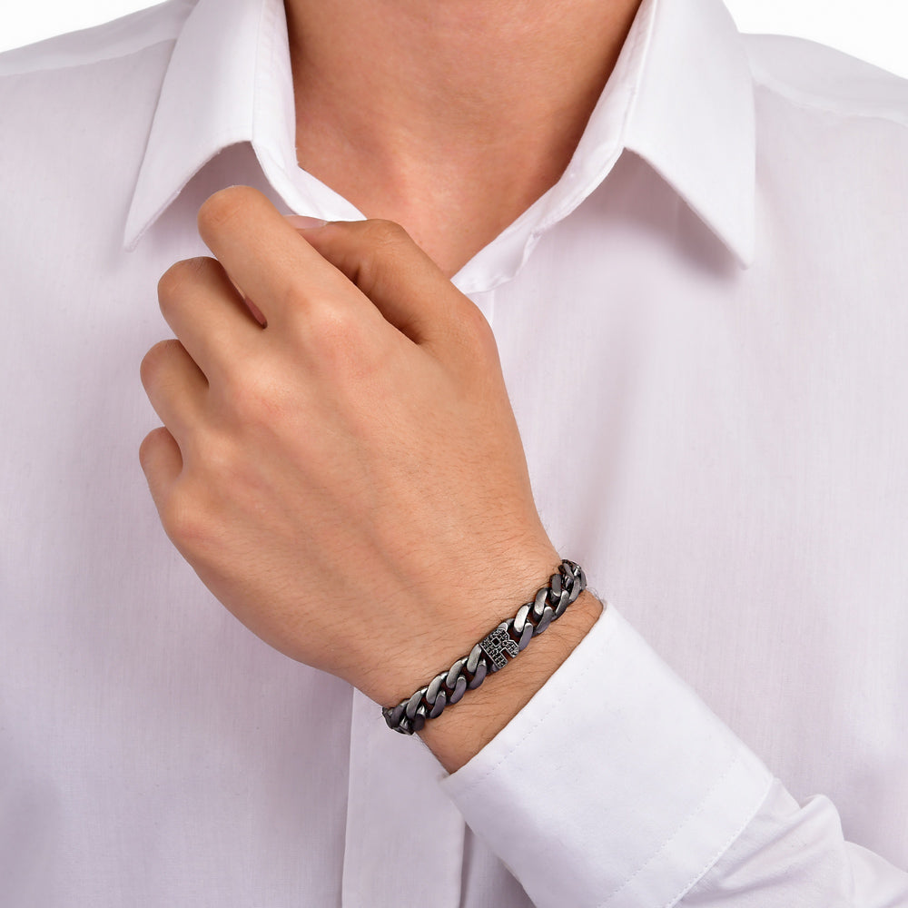 0.15 ct. Schwarz Diamantarmband