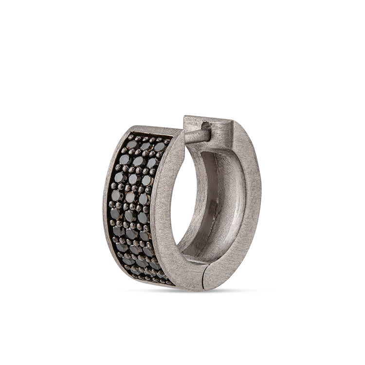0.32 ct. Schwarz Diamantohrringe