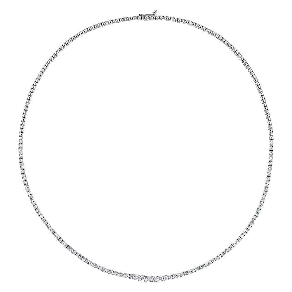 3.25 ct. Tennis Diamant Halskette