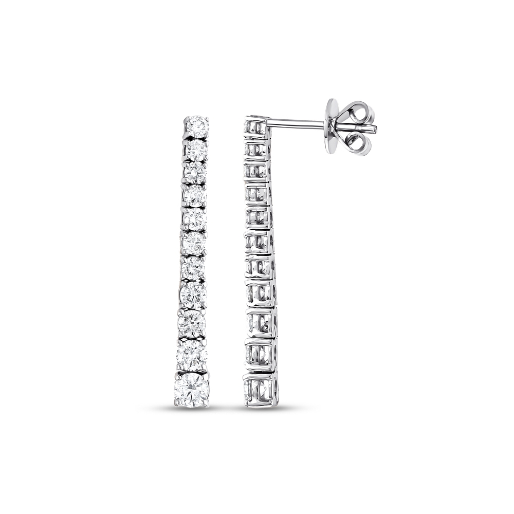 1.28 ct. Diamant Tennis Ohrringe