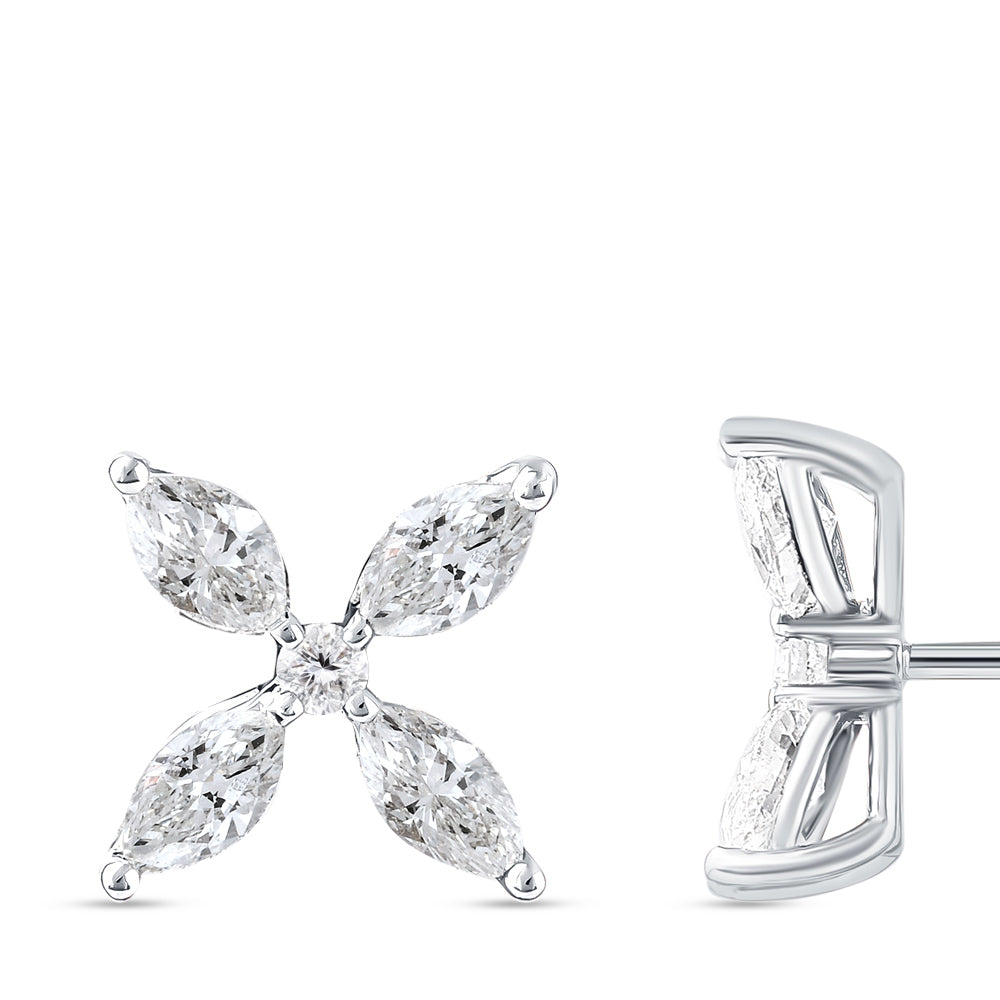 1.11 ct. Fiore Diamant Ohrstecker