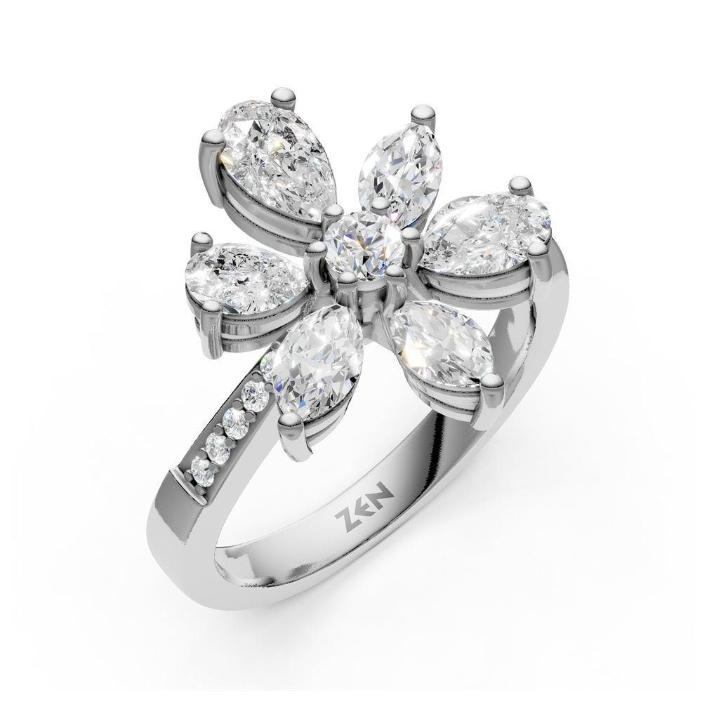 1.39 ct. Design Diamantring