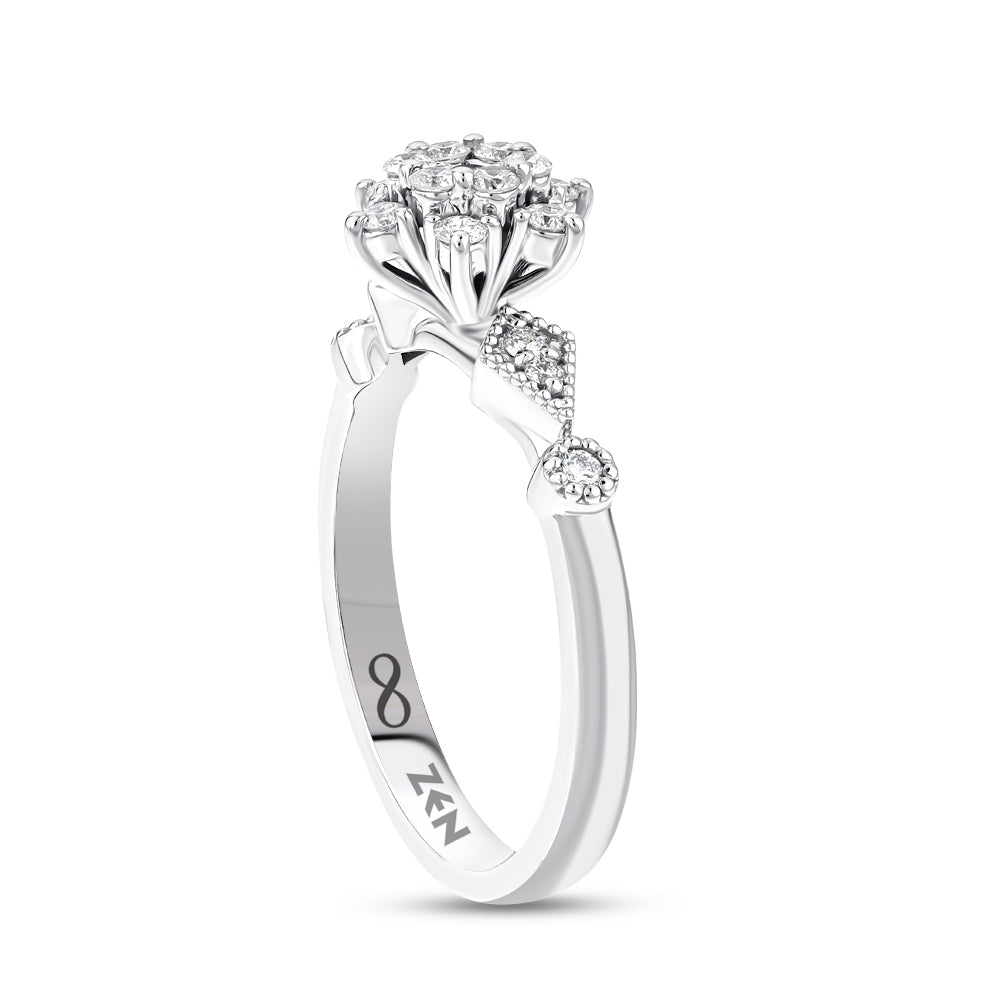 0.32 ct. Moderner Diamant Verlobungsring