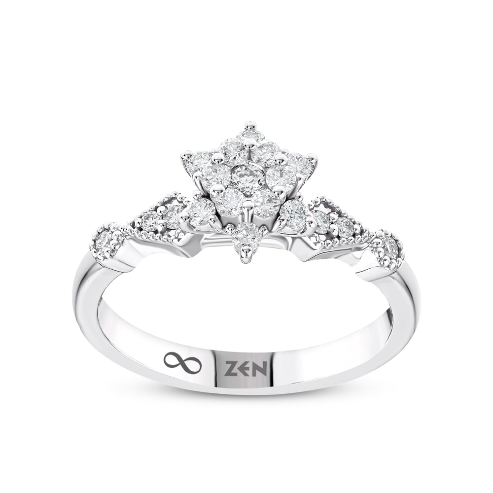 0.32 ct. Moderner Diamant Verlobungsring