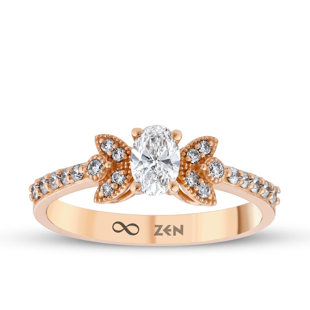 0.50 ct. Seitenstein Diamant Verlobungsring