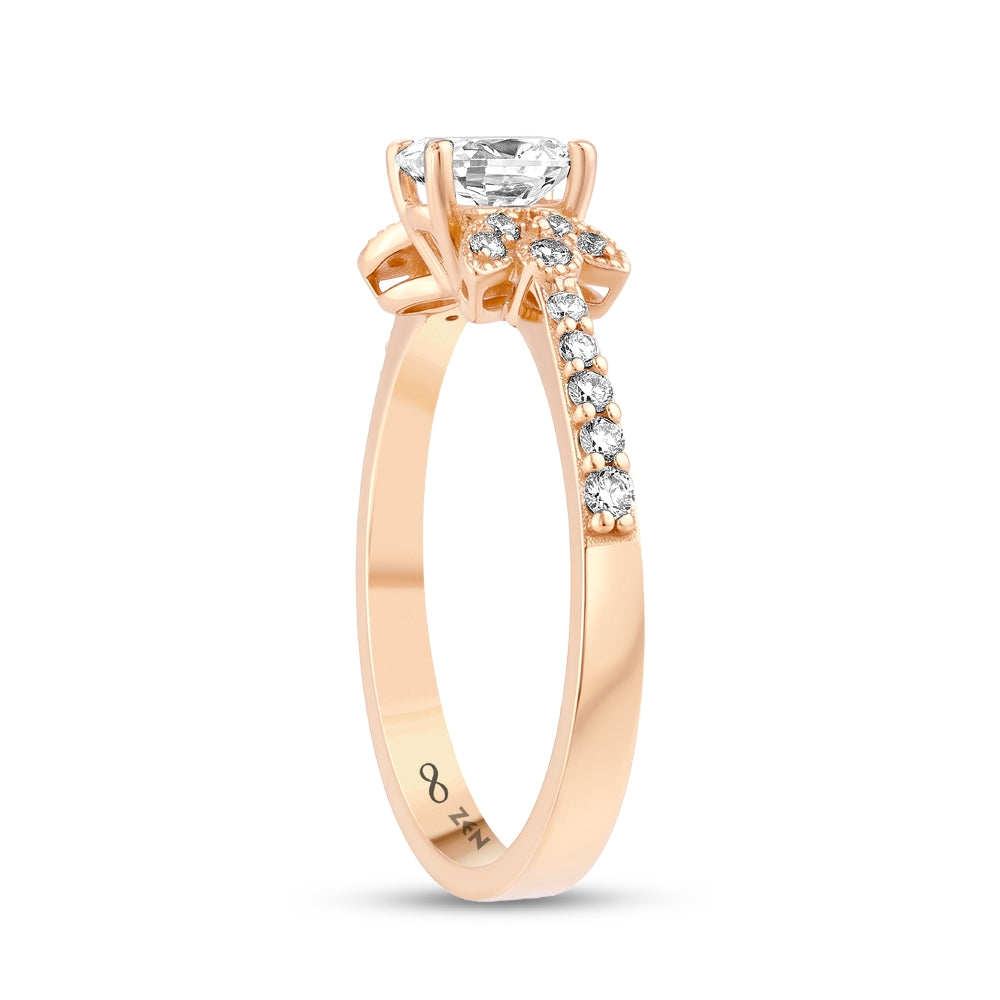 0.50 ct. Seitenstein Diamant Verlobungsring