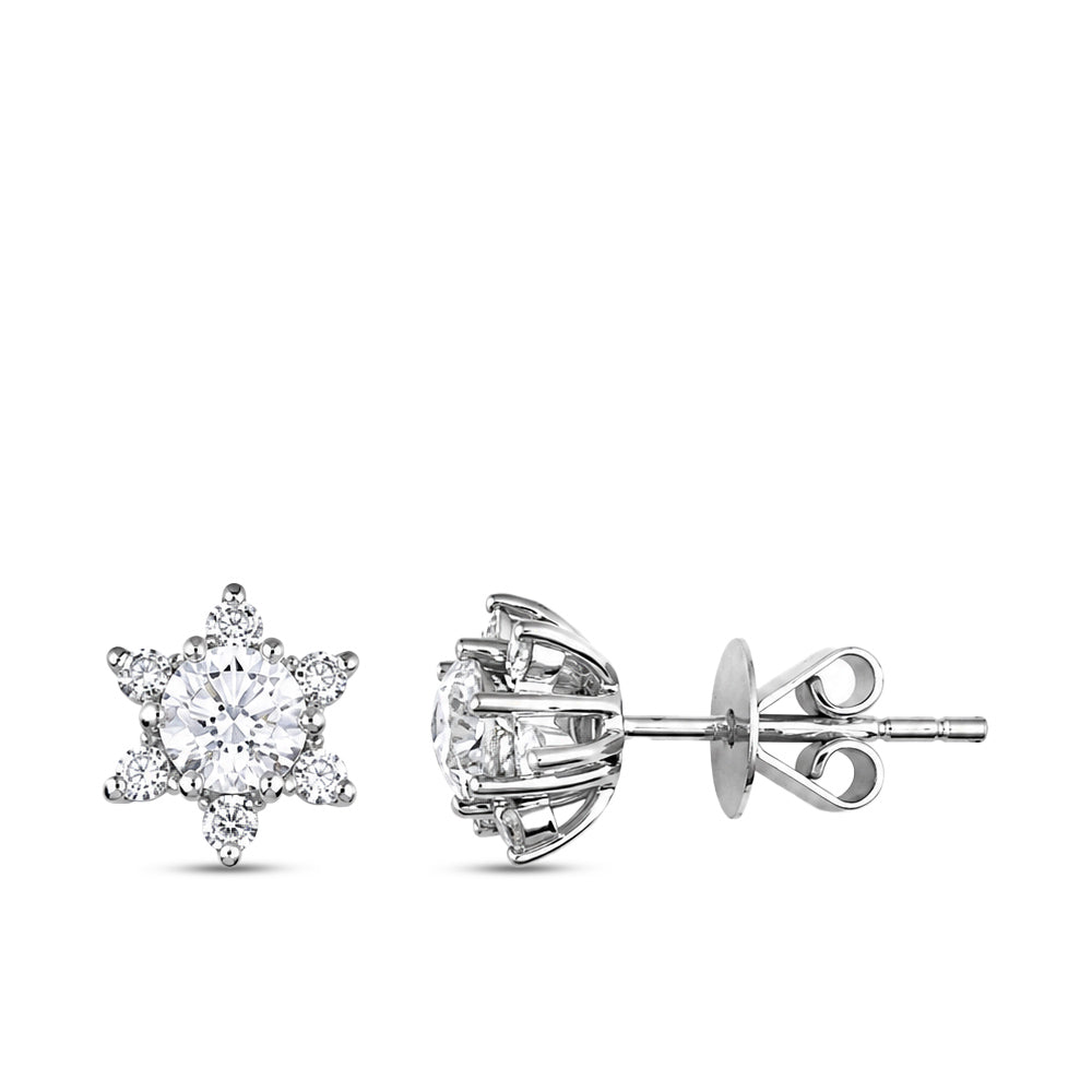 Lotus Diamant Ohrringe
