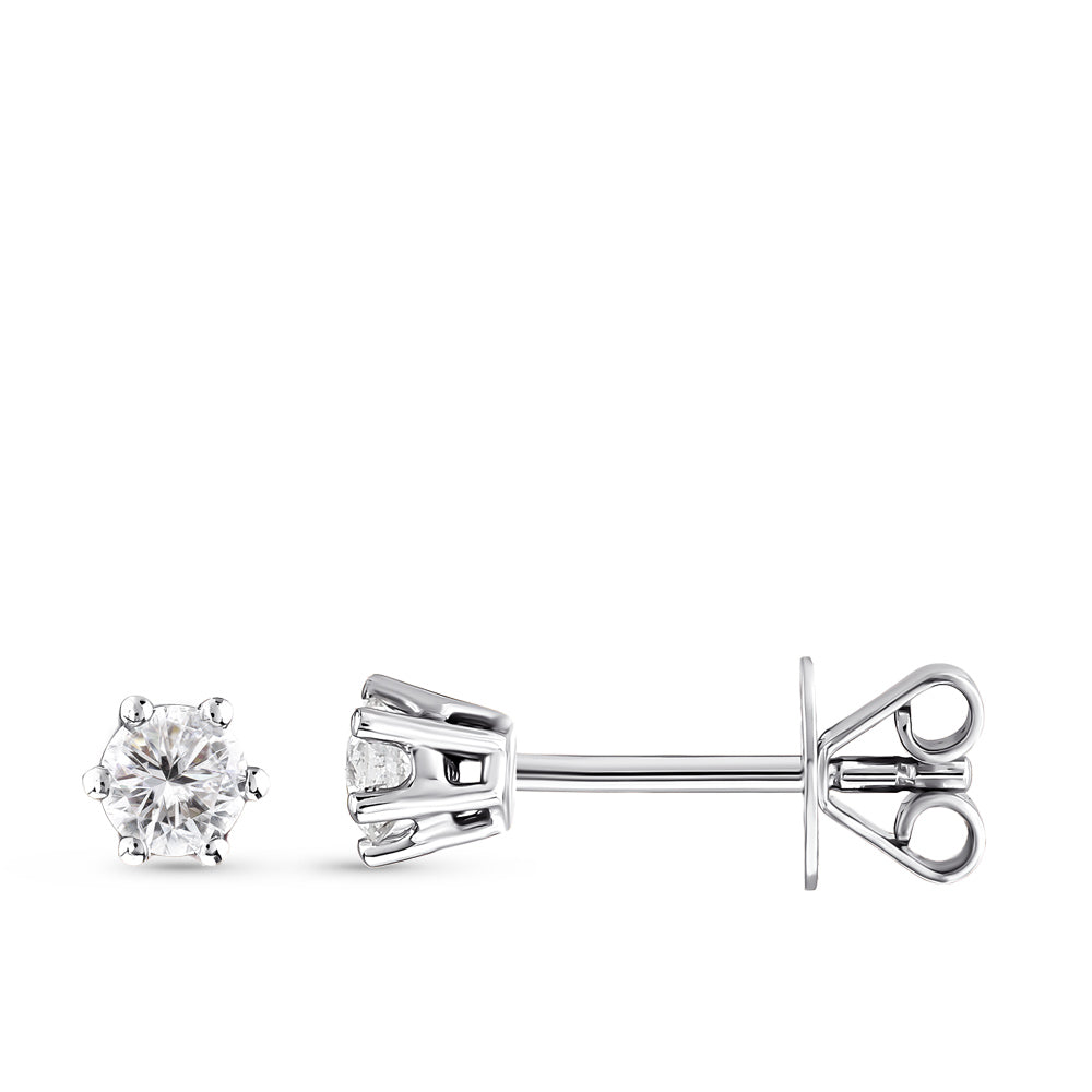 0.30 ct. Solitäre Diamant Ohrstecker