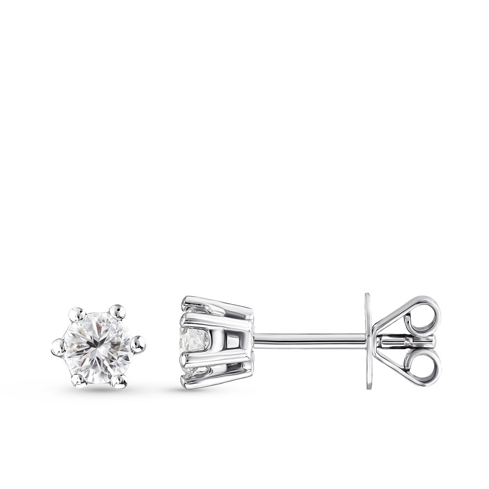 0.40 ct. Solitär Diamant Ohrstecker