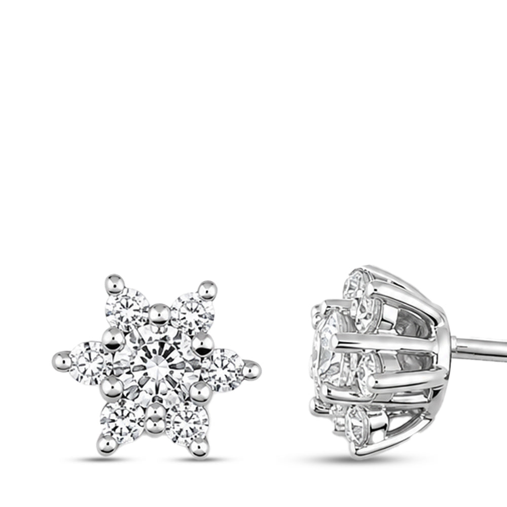 Lotus Diamant Ohrringe
