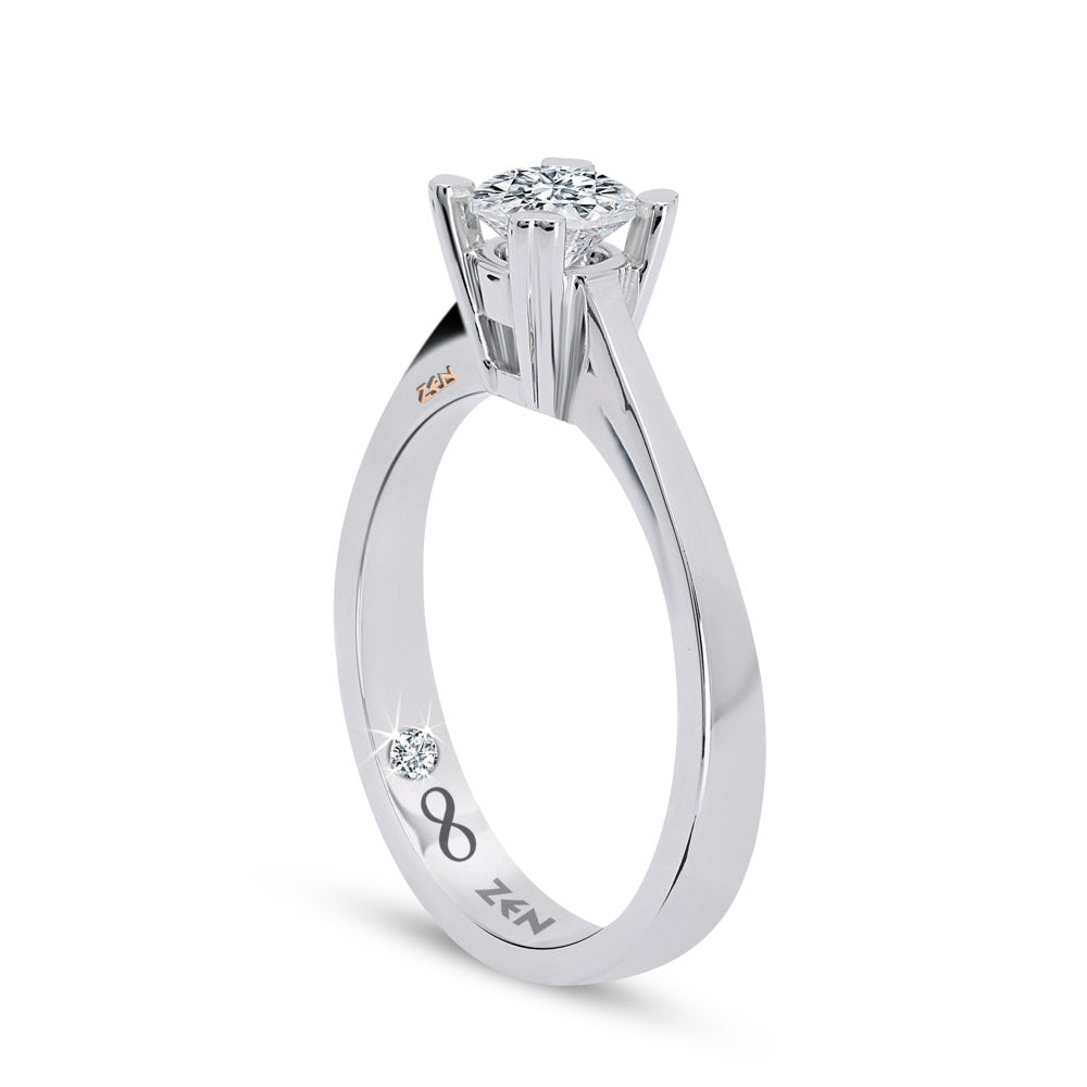 0.51 ct. Solitär Diamant Verlobungsring