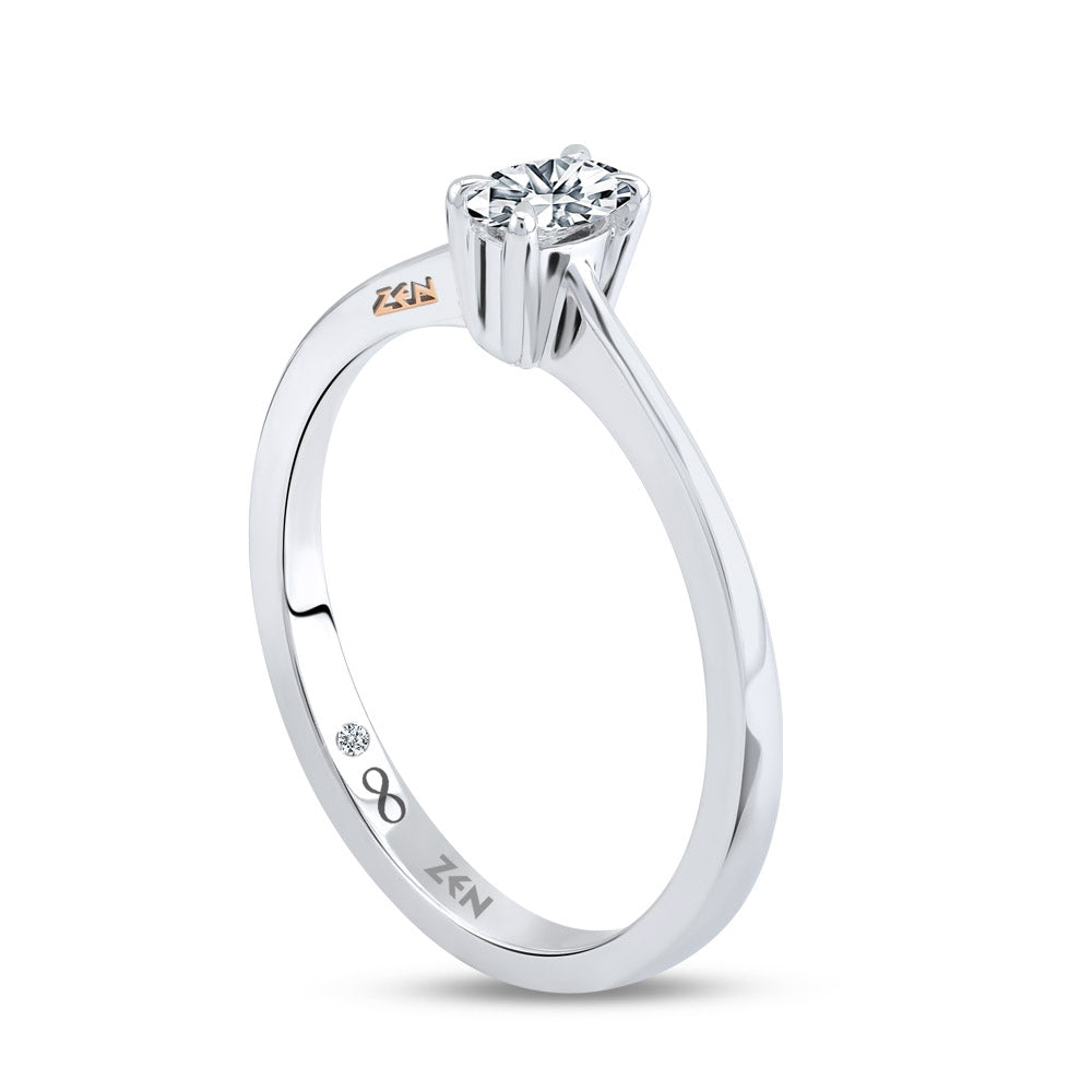 0.19 ct. Solitär Diamant Verlobungsring