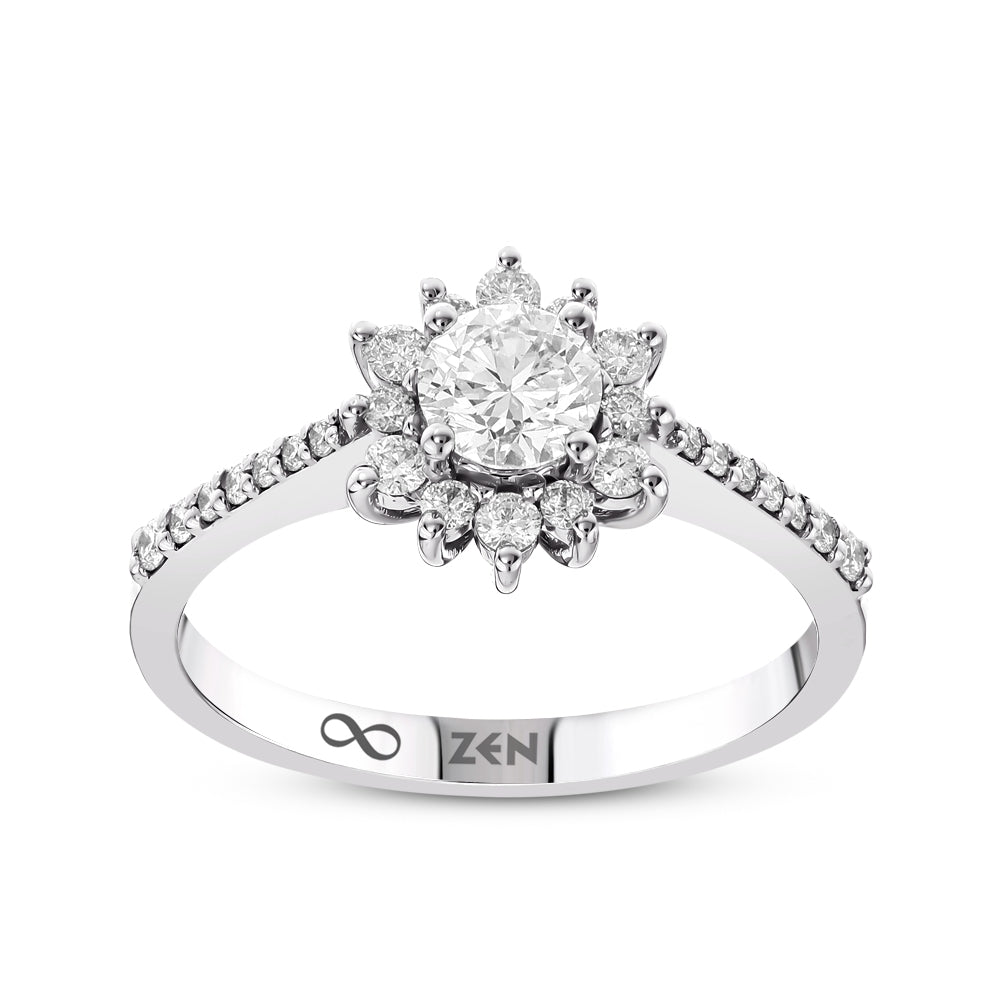 0.67 ct. Moderner Diamant Verlobungsring